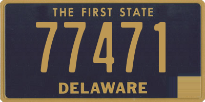 DE license plate 77471