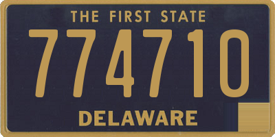 DE license plate 774710