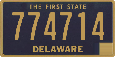 DE license plate 774714