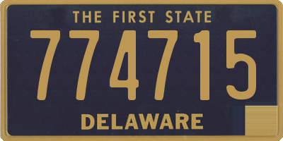 DE license plate 774715