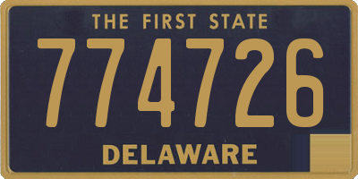 DE license plate 774726