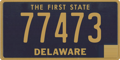 DE license plate 77473