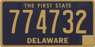 DE license plate 774732