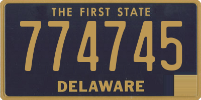 DE license plate 774745