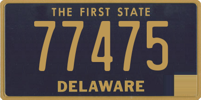 DE license plate 77475