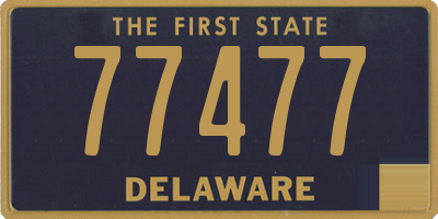 DE license plate 77477