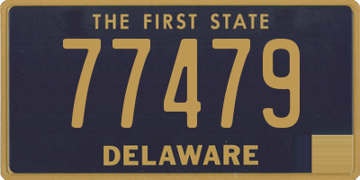DE license plate 77479