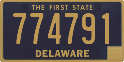 DE license plate 774791