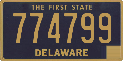 DE license plate 774799