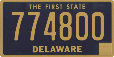 DE license plate 774800