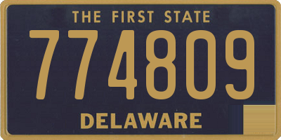 DE license plate 774809