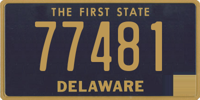 DE license plate 77481