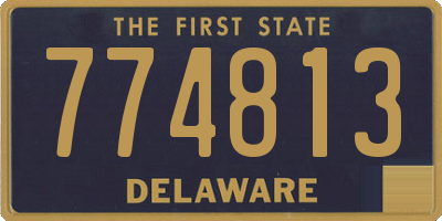 DE license plate 774813