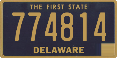 DE license plate 774814