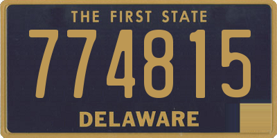 DE license plate 774815