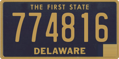 DE license plate 774816
