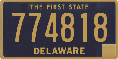 DE license plate 774818
