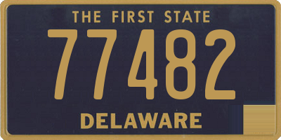 DE license plate 77482