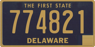 DE license plate 774821