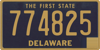 DE license plate 774825