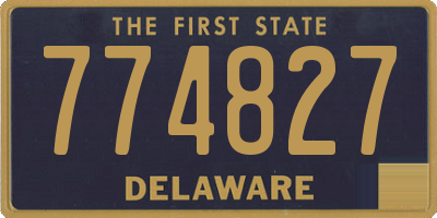 DE license plate 774827