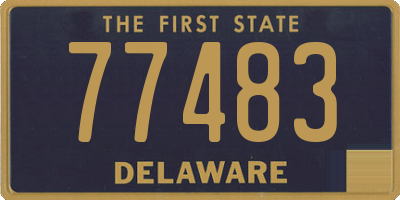 DE license plate 77483