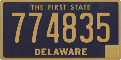 DE license plate 774835
