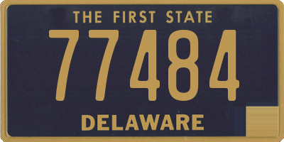 DE license plate 77484