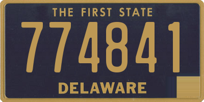 DE license plate 774841
