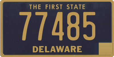 DE license plate 77485