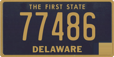 DE license plate 77486