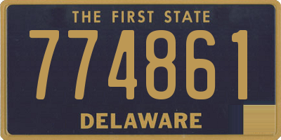 DE license plate 774861