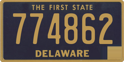 DE license plate 774862