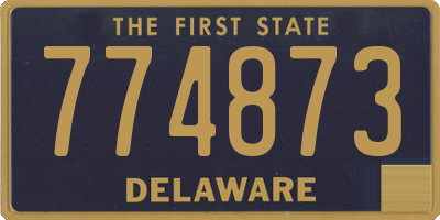 DE license plate 774873