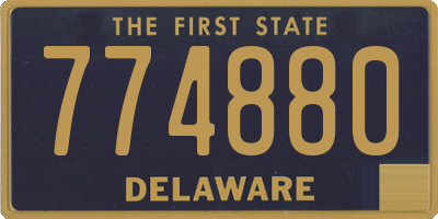 DE license plate 774880