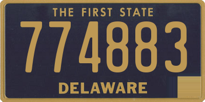DE license plate 774883