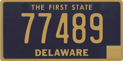 DE license plate 77489