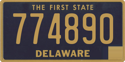 DE license plate 774890