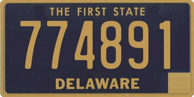 DE license plate 774891