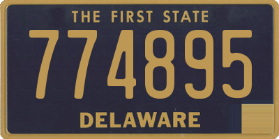 DE license plate 774895