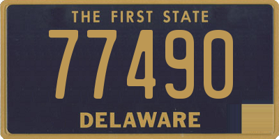 DE license plate 77490