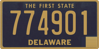 DE license plate 774901