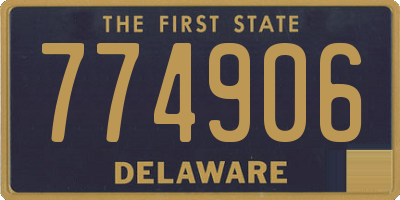 DE license plate 774906