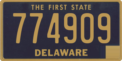 DE license plate 774909