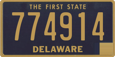 DE license plate 774914