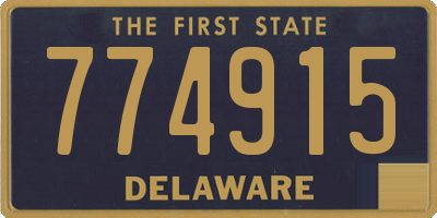 DE license plate 774915