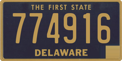 DE license plate 774916