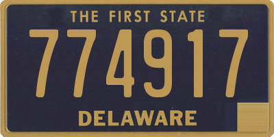 DE license plate 774917