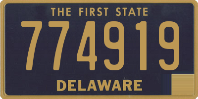 DE license plate 774919