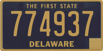 DE license plate 774937